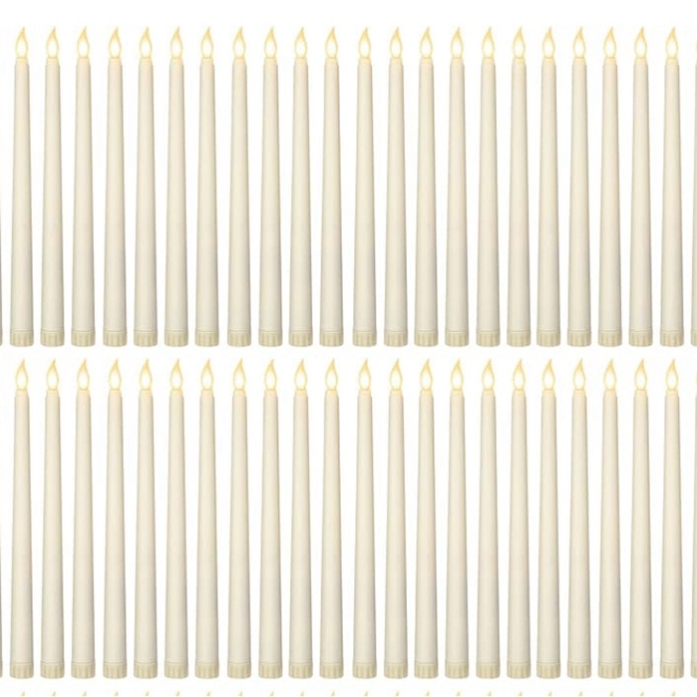Flameless Taper Candles Battery Operated Candles 11in Flickering with Warm Light